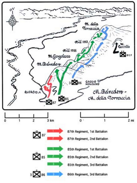 Mappa di Monte Belvedere