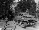 sc 337137   tanks take off for their firing positions. mt. valbura area  italy. 14 april .